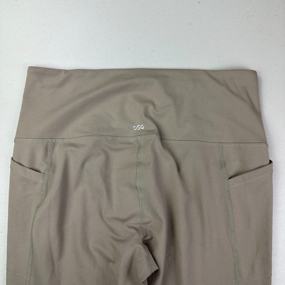 DSG Womens XL‎ Green Leggings Cropped Side Pockets Activewear Athleisure Used - Picture 6 of 9